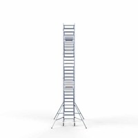 Euroscaffold Andamio móvil completo 90 x 190 x 9,2 m de altura de trabajo Euroscaffold Andamio móvil completo 90 x 190 x 9,2 m de altura de trabajo