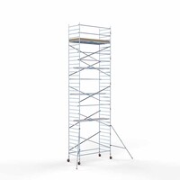 Euroscaffold Base andamio móvil 135 x 305 x 11,2 m altura de trabajo Euroscaffold Base andamio móvil 135 x 305 x 11,2 m altura de trabajo