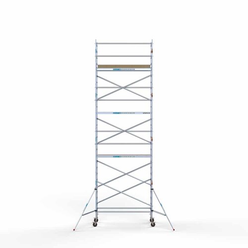 Andamio móvil básico 90 x 250 x 9,2 m de altura de trabajo Euroscaffold Andamio móvil básico 90 x 250 x 9,2 m de altura de trabajo