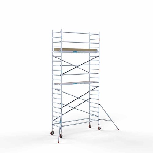 Andamio móvil básico 90 x 305 x 7,2 m de altura de trabajo Euroscaffold Andamio móvil básico 90 x 305 x 7,2 m de altura de trabajo