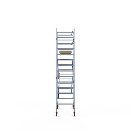 Andamio móvil básico 90 x 190 x 5,2 m altura de trabajo Euroscaffold Andamio móvil básico 90 x 190 x 5,2 m altura de trabajo