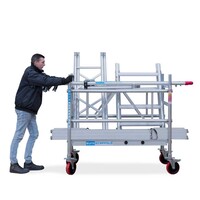 Euroscaffold Andamio rodante Una altura de trabajo de 4,2 m Euroscaffold Andamio rodante Una altura de trabajo de 4,2 m