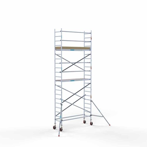 Andamio móvil Base 75 x 250 x 7,2 m altura de trabajo Euroscaffold Andamio móvil Base 75 x 250 x 7,2 m altura de trabajo