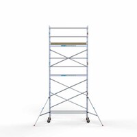 Euroscaffold Andamio móvil Base 75 x 250 x 7,2 m altura de trabajo