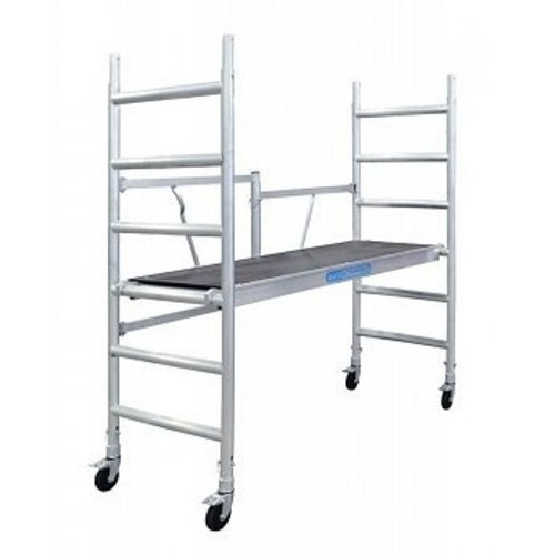 Andamios plegables 75x190x4,7 m altura de trabajo con ruedas regulables Euroscaffold Andamios plegables 75x190x4,7 m altura de trabajo con ruedas regulables