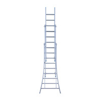 Eurostairs Eurostairs Escalera de reforma de tres tramos curvada 3 x 9 peldaños