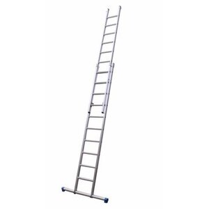 MAXALL Maxall Peldaños rectos de 2x14 de dos piezas + rodillos de fachada Maxall Peldaños rectos de 2x14 de dos piezas + rodillos de fachada