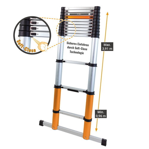 Escaleras telescópicas Jirafa 3,91 metros Escaleras telescópicas Jirafa 3,91 metros