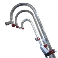 Euroscaffold Gancho de cumbrera para andamio de tejado/chimenea juego de 2 Euroscaffold Gancho de cumbrera para andamio de tejado/chimenea juego de 2