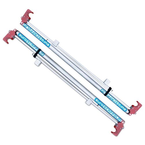 Andamio móvil Euro con barandillas vario 135x305x8,2m de altura de trabajo Euroscaffold Andamio móvil Euro con barandillas vario 135x305x8,2m de altura de trabajo