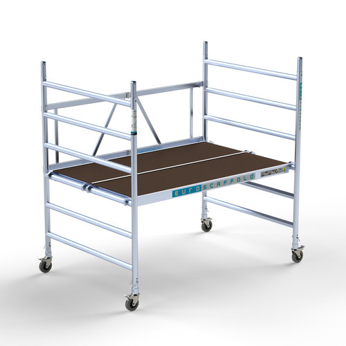 Andamios plegables de 135 cm de ancho altura de trabajo 3,0 m Euroscaffold Andamios plegables de 135 cm de ancho altura de trabajo 3,0 m