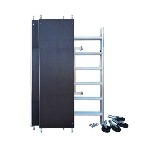 Andamios plegables de 135 cm de ancho altura de trabajo 3,0 m Euroscaffold Andamios plegables de 135 cm de ancho altura de trabajo 3,0 m