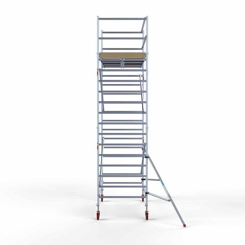 Andamio rodante Base 135 x 250 x 6,2 m altura de trabajo con plataforma ligera Euroscaffold Andamio rodante Base 135 x 250 x 6,2 m altura de trabajo con plataforma ligera