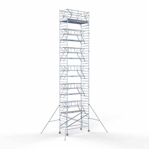 Euroscaffold Andamio rodante completo 135 x 305 x 14,2 m incl. plataforma ligera + doble barandilla frontal Euroscaffold Andamio rodante completo 135 x 305 x 14,2 m incl. plataforma ligera + doble barandilla frontal