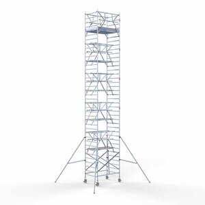 Euroscaffold Andamio rodante completo 135 x 190 x 12,2m incl. plataforma ligera + doble barandilla frontal Euroscaffold Andamio rodante completo 135 x 190 x 12,2m incl. plataforma ligera + doble barandilla frontal