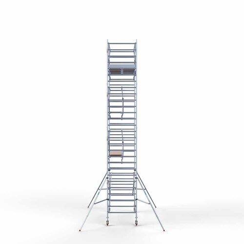 Andamio rodante completo 135 x 305 x 9,2 m incl. plataforma ligera + doble barandilla frontal Euroscaffold Andamio rodante completo 135 x 305 x 9,2 m incl. plataforma ligera + doble barandilla frontal