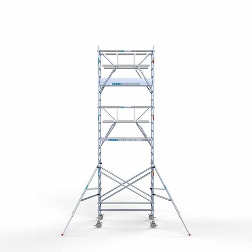 Andamio rodante completo 135 x 190 x 7,2 m incl. plataforma ligera + doble barandilla delantera Euroscaffold Andamio rodante completo 135 x 190 x 7,2 m incl. plataforma ligera + doble barandilla delantera