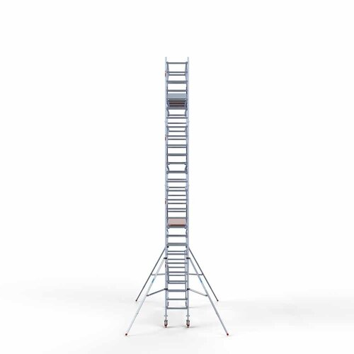 Andamio rodante completo 75 x 305 x 9,2 m incl. plataforma ligera + doble barandilla delantera Euroscaffold Andamio rodante completo 75 x 305 x 9,2 m incl. plataforma ligera + doble barandilla delantera