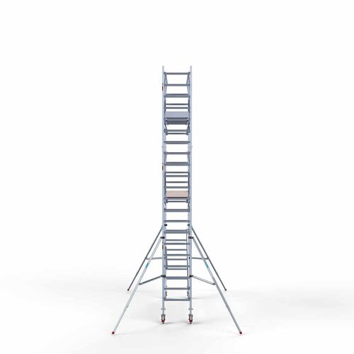 Andamio rodante completo 75 x 305 x 7,2 m incl. plataforma ligera + doble barandilla delantera Euroscaffold Andamio rodante completo 75 x 305 x 7,2 m incl. plataforma ligera + doble barandilla delantera