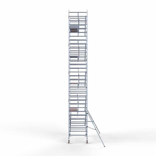 Andamio móvil completo 135 x 250 x 10,2 m altura de trabajo incl. plataforma ligera + barandillas individuales delanteras Euroscaffold Andamio móvil completo 135 x 250 x 10,2 m altura de trabajo incl. plataforma ligera + barandillas individuales delanteras