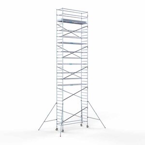 Euroscaffold Andamio móvil 90x305x12,2m altura de trabajo incl. plataformas de carbono Andamio móvil 90x305x12,2m altura de trabajo incl. plataformas de carbono