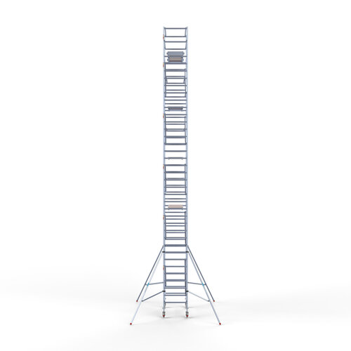 Andamio móvil 90x190x12,2 m altura de trabajo incl. plataformas de carbono Euroscaffold Andamio móvil 90x190x12,2 m altura de trabajo incl. plataformas de carbono