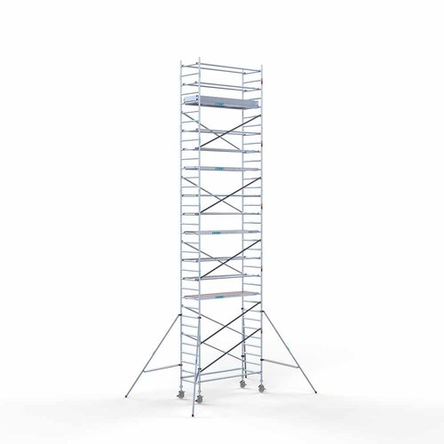 Andamio móvil 90x250x11,2m altura de trabajo incl. plataformas de carbono Euroscaffold Andamio móvil 90x250x11,2m altura de trabajo incl. plataformas de carbono