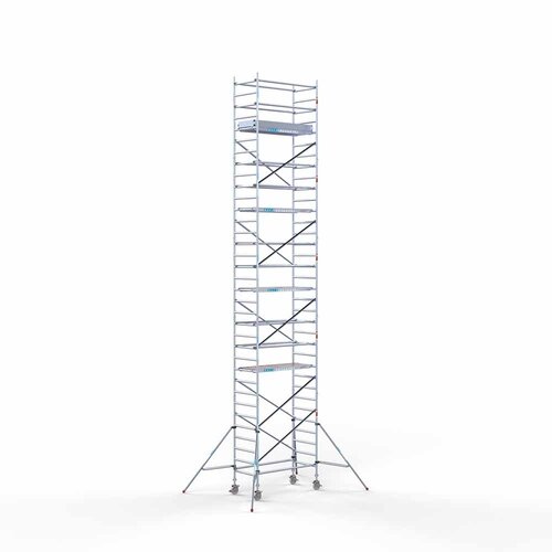 Andamio móvil 90x190x11,2 m altura de trabajo incl. plataformas de carbono Euroscaffold Andamio móvil 90x190x11,2 m altura de trabajo incl. plataformas de carbono