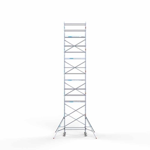 Andamio móvil 90x190x11,2 m altura de trabajo incl. plataformas de carbono Euroscaffold Andamio móvil 90x190x11,2 m altura de trabajo incl. plataformas de carbono