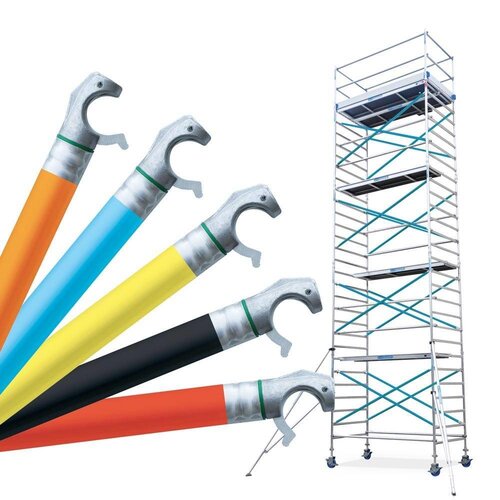 Remolque para andamios 250+Andamio rodante 135x250x10,2m Perfil de cubiertas de carbono incl barandillas delanteras vario Euroscaffold Remolque para andamios 250+Andamio rodante 135x250x10,2m Perfil de cubiertas de carbono incl barandillas delanteras vario