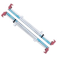 Euroscaffold Remolque para andamios 305+Andamio 135x305x8,2m altura de trabajo incl barandillas delanteras vario