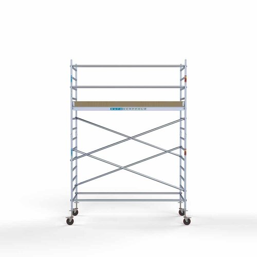 Andamio móvil básico 135 x 305 x 5,2 m altura de trabajo Euroscaffold Andamio móvil básico 135 x 305 x 5,2 m altura de trabajo