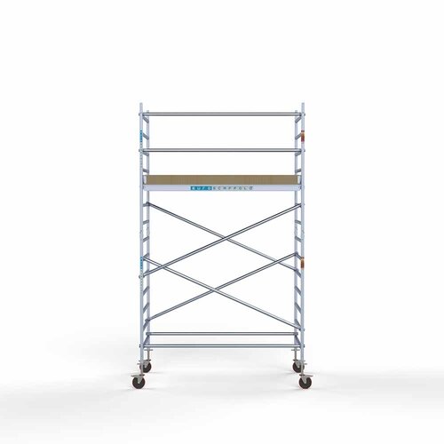 Andamio móvil básico 135 x 250 x 5,2 m altura de trabajo Euroscaffold Andamio móvil básico 135 x 250 x 5,2 m altura de trabajo