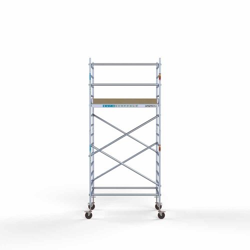 Andamio móvil básico 135 x 190 x 5,2 m altura de trabajo Euroscaffold Andamio móvil básico 135 x 190 x 5,2 m altura de trabajo