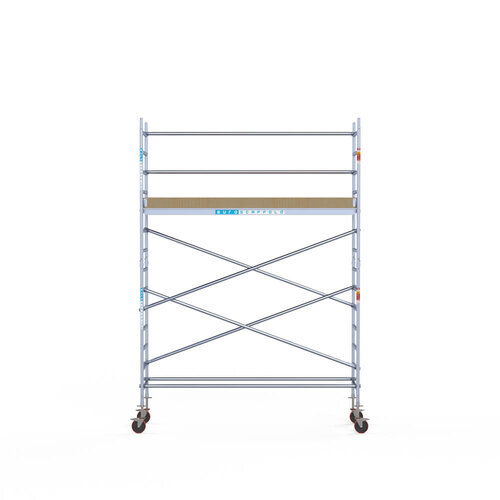 Andamio móvil básico 75 x 305 x 5,2 m altura de trabajo Euroscaffold Andamio móvil básico 75 x 305 x 5,2 m altura de trabajo