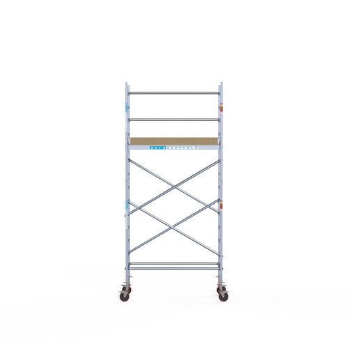 Andamio móvil básico 75 x 190 x 5,2 m altura de trabajo Euroscaffold Andamio móvil básico 75 x 190 x 5,2 m altura de trabajo