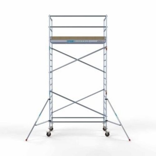 Remolque para andamios + andamio rodante básico 135 x 250 x 6,2 m Euroscaffold Remolque para andamios + andamio rodante básico 135 x 250 x 6,2 m