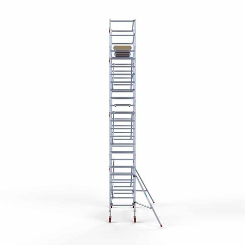 Andamio móvil básico 90 x 250 x 8,2 m de altura de trabajo Euroscaffold Andamio móvil básico 90 x 250 x 8,2 m de altura de trabajo