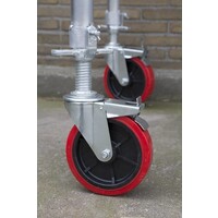 Euroscaffold Andamio móvil básico 90 x 250 x 8,2 m de altura de trabajo Euroscaffold Andamio móvil básico 90 x 250 x 8,2 m de altura de trabajo