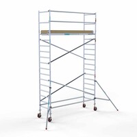 Euroscaffold Andamio móvil básico 90 x 305 x 6,2 m + plataforma adicional Euroscaffold Andamio móvil básico 90 x 305 x 6,2 m + plataforma adicional