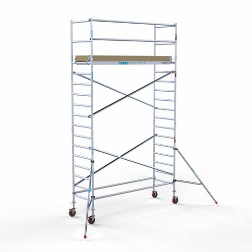 Andamio móvil básico 90 x 305 x 6,2 m + plataforma adicional Euroscaffold Andamio móvil básico 90 x 305 x 6,2 m + plataforma adicional