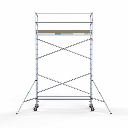 Andamio móvil básico 90 x 305 x 6,2 m + plataforma adicional Euroscaffold Andamio móvil básico 90 x 305 x 6,2 m + plataforma adicional