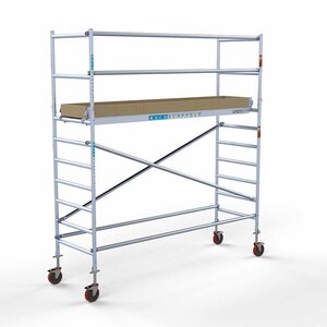 Euroscaffold Andamio móvil básico 90 x 305 x 4,2 m altura de trabajo Andamio móvil básico 90 x 305 x 4,2 m altura de trabajo