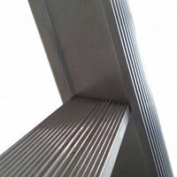 MAXALL Escalera de aluminio de 12 peldaños