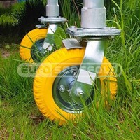Euroscaffold Ruedas para andamios de jardín - Juego de 4 piezas Euroscaffold Ruedas para andamios de jardín - Juego de 4 piezas