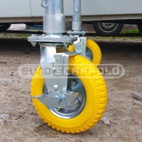 Euroscaffold Ruedas para andamios de jardín - Juego de 4 piezas Euroscaffold Ruedas para andamios de jardín - Juego de 4 piezas