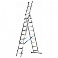 MAXALL Escalera de reforma recta en tres partes 3x8