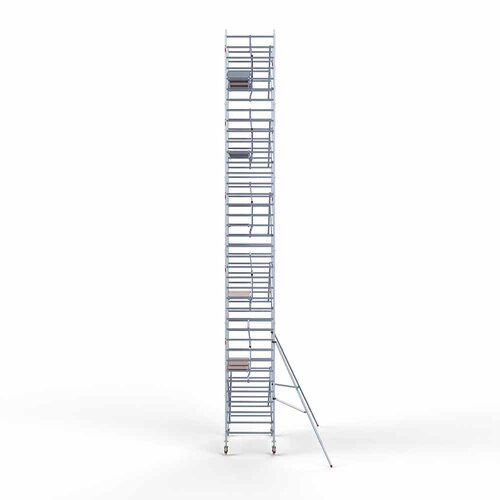 Andamio rodante completo 135 x 250 x 12,2 m altura de trabajo + barandillas simples delanteras Euroscaffold Andamio rodante completo 135 x 250 x 12,2 m altura de trabajo + barandillas simples delanteras