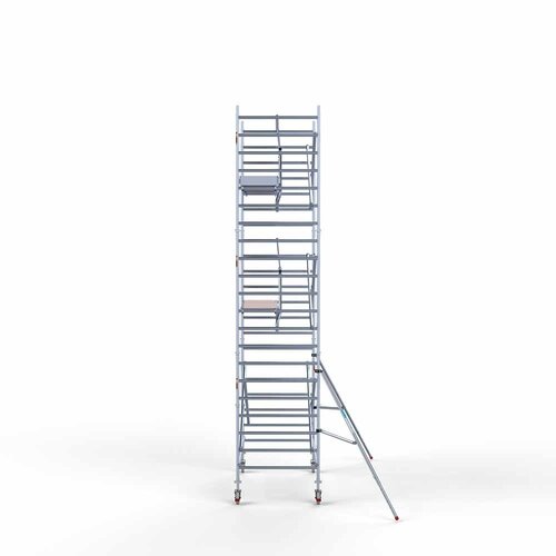 Andamio móvil completo 135 x 250 x 7,2 m de altura de trabajo + barandillas simples delanteras Euroscaffold Andamio móvil completo 135 x 250 x 7,2 m de altura de trabajo + barandillas simples delanteras