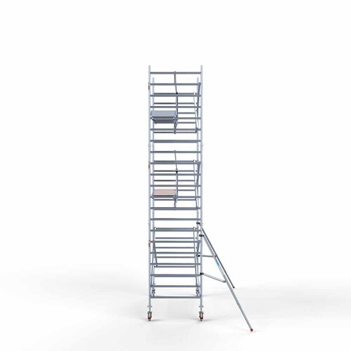 Andamio móvil completo 135 x 305 x 7,2 m de altura de trabajo + barandillas simples delanteras Euroscaffold Andamio móvil completo 135 x 305 x 7,2 m de altura de trabajo + barandillas simples delanteras